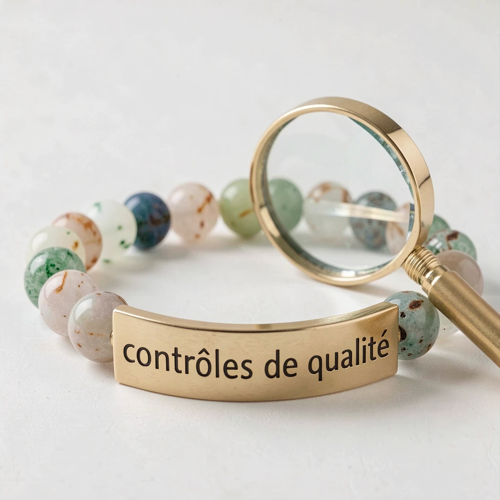 Contrôle qualité d’un bijou en atelier